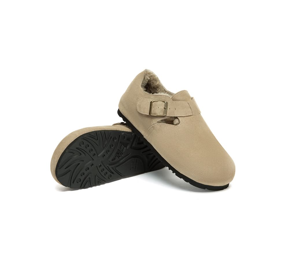 AUSTRALIAN SHEPHERD® UGG Slippers Sheepskin Wool Birkenstock Adjustable Hazora EVERAU