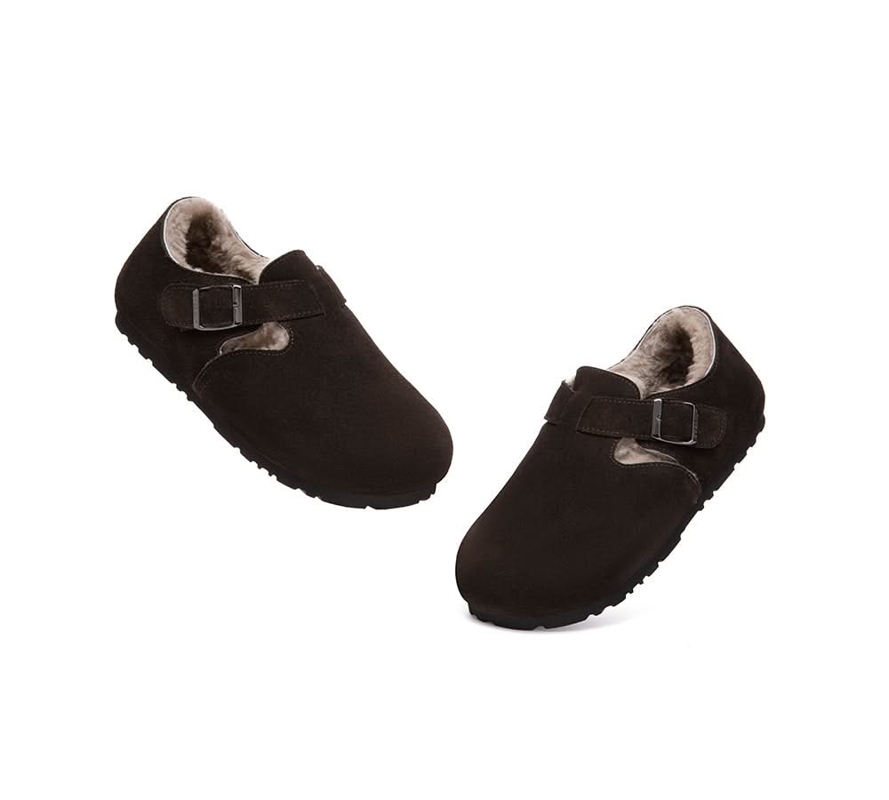 AUSTRALIAN SHEPHERD® UGG Slippers Sheepskin Wool Birkenstock Adjustable Hazora EVERAU