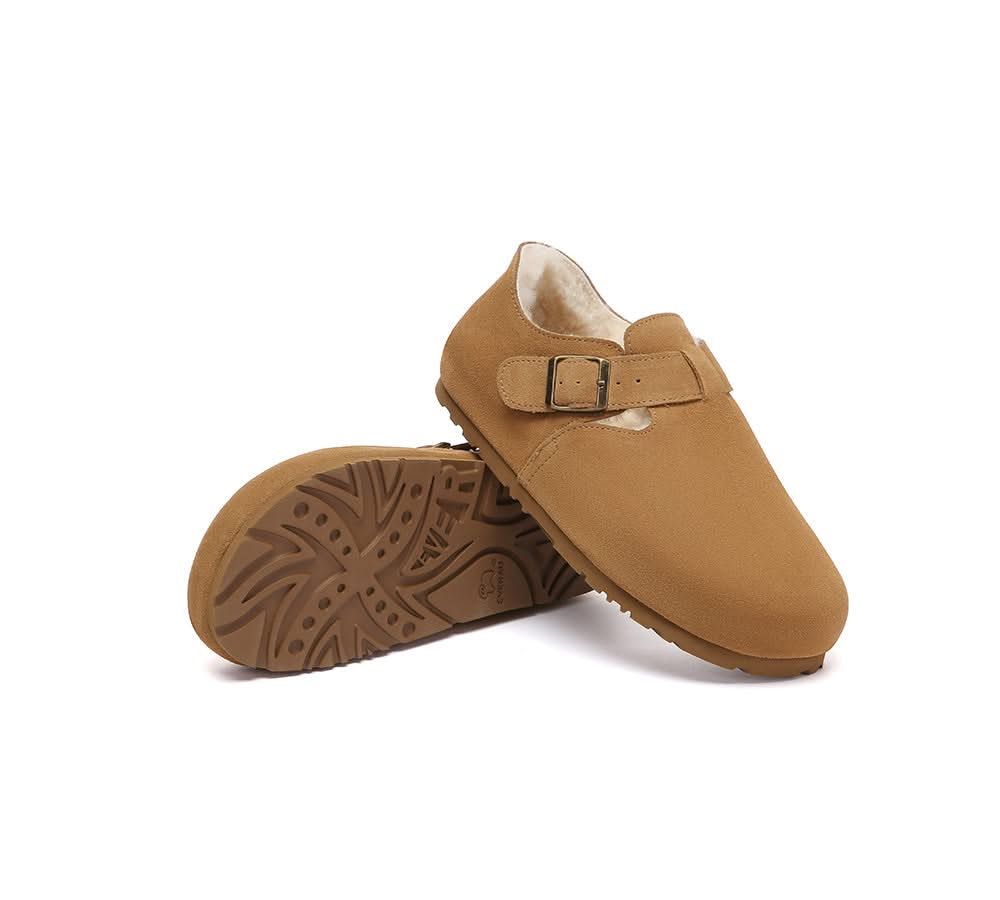 AUSTRALIAN SHEPHERD® UGG Slippers Sheepskin Wool Birkenstock Adjustable Hazora EVERAU