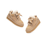 AUSTRALIAN SHEPHERD® Kids UGG Boots Sheepskin Wool Lace Up Platform Sneakers Parkyr UGG AUSTRALIAN SHEPHERD