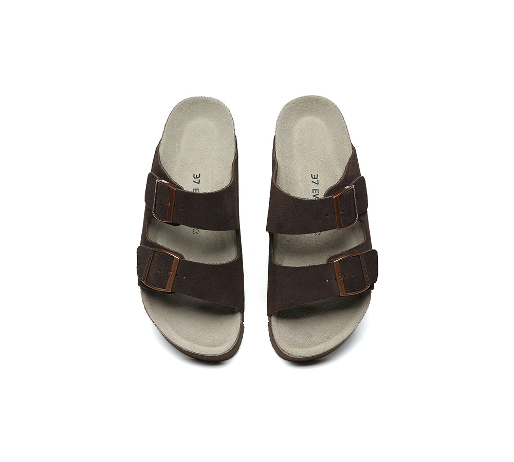 EVERAU® Adjustable Strap Slip-on Platform Sandal Slides