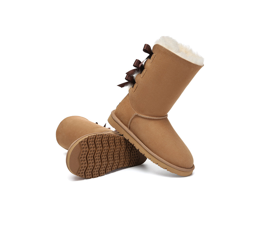 AUSTRALIAN SHEPHERD® UGG Boots Women Tall Back Bow