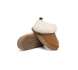 AUSTRALIAN SHEPHERD® UGG Slippers Kids Sheepskin Wool Collar Ankle Glacial UGG AUSTRALIAN SHEPHERD