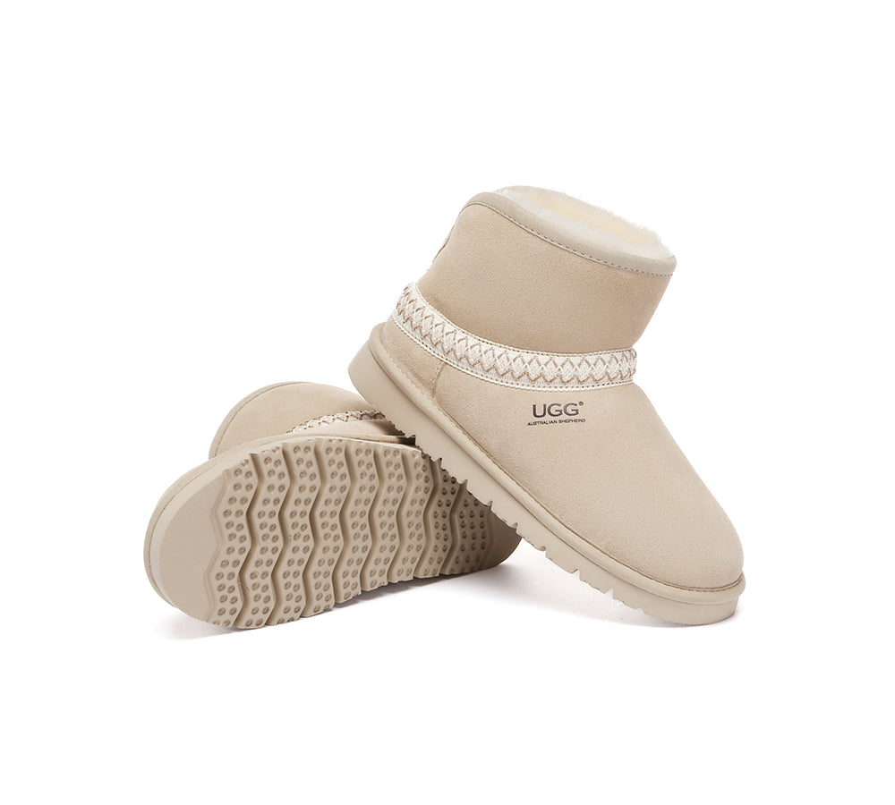 AUSTRALIAN SHEPHERD® UGG Boots Sheepskin Wool Knitted Mini Fayle UGG AUSTRALIAN SHEPHERD