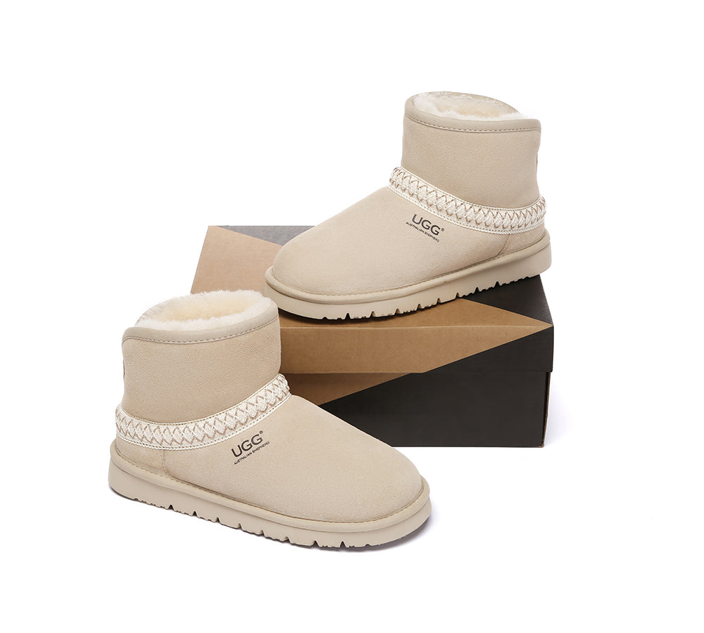 AUSTRALIAN SHEPHERD® UGG Boots Sheepskin Wool Knitted Mini Fayle UGG AUSTRALIAN SHEPHERD