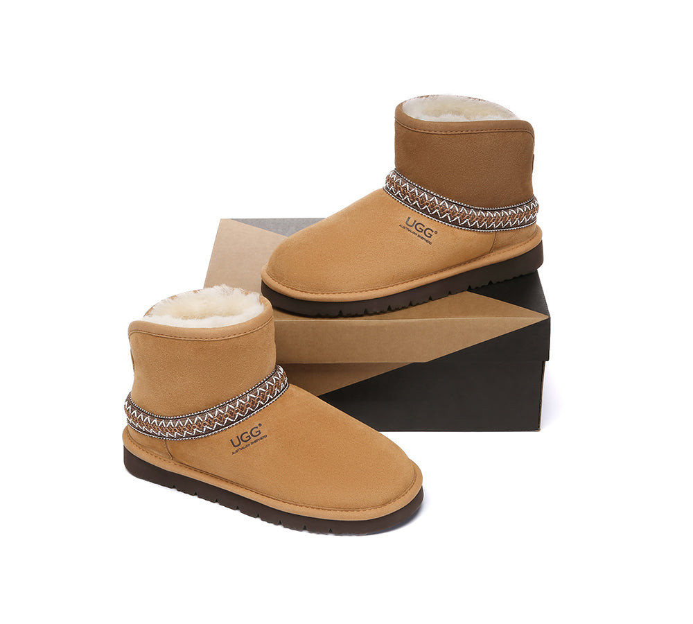 AUSTRALIAN SHEPHERD® UGG Boots Sheepskin Wool Knitted Mini Fayle UGG AUSTRALIAN SHEPHERD