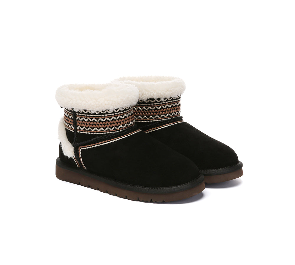 AUSTRALIAN SHEPHERD® UGG Boots Sheepskin Wool Shearling Knitted Mini Ferlat UGG AUSTRALIAN SHEPHERD