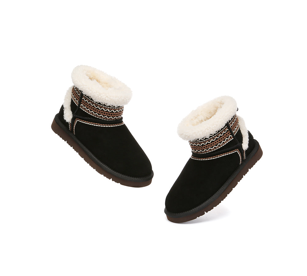 AUSTRALIAN SHEPHERD® UGG Boots Sheepskin Wool Shearling Knitted Mini Ferlat UGG AUSTRALIAN SHEPHERD