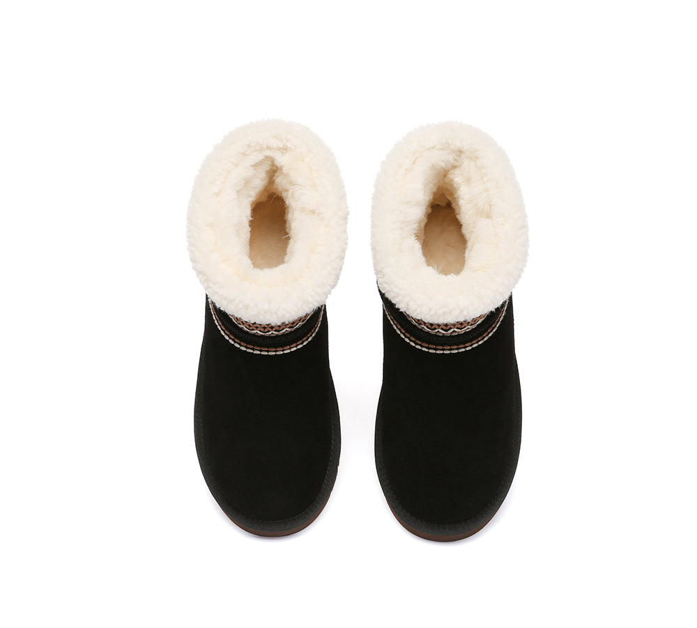 AUSTRALIAN SHEPHERD® UGG Boots Sheepskin Wool Shearling Knitted Mini Ferlat UGG AUSTRALIAN SHEPHERD