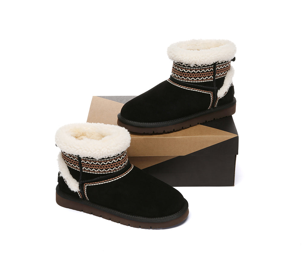 AUSTRALIAN SHEPHERD® UGG Boots Sheepskin Wool Shearling Knitted Mini Ferlat UGG AUSTRALIAN SHEPHERD