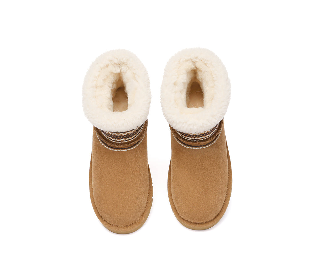 AUSTRALIAN SHEPHERD® UGG Boots Sheepskin Wool Shearling Knitted Mini Ferlat UGG AUSTRALIAN SHEPHERD