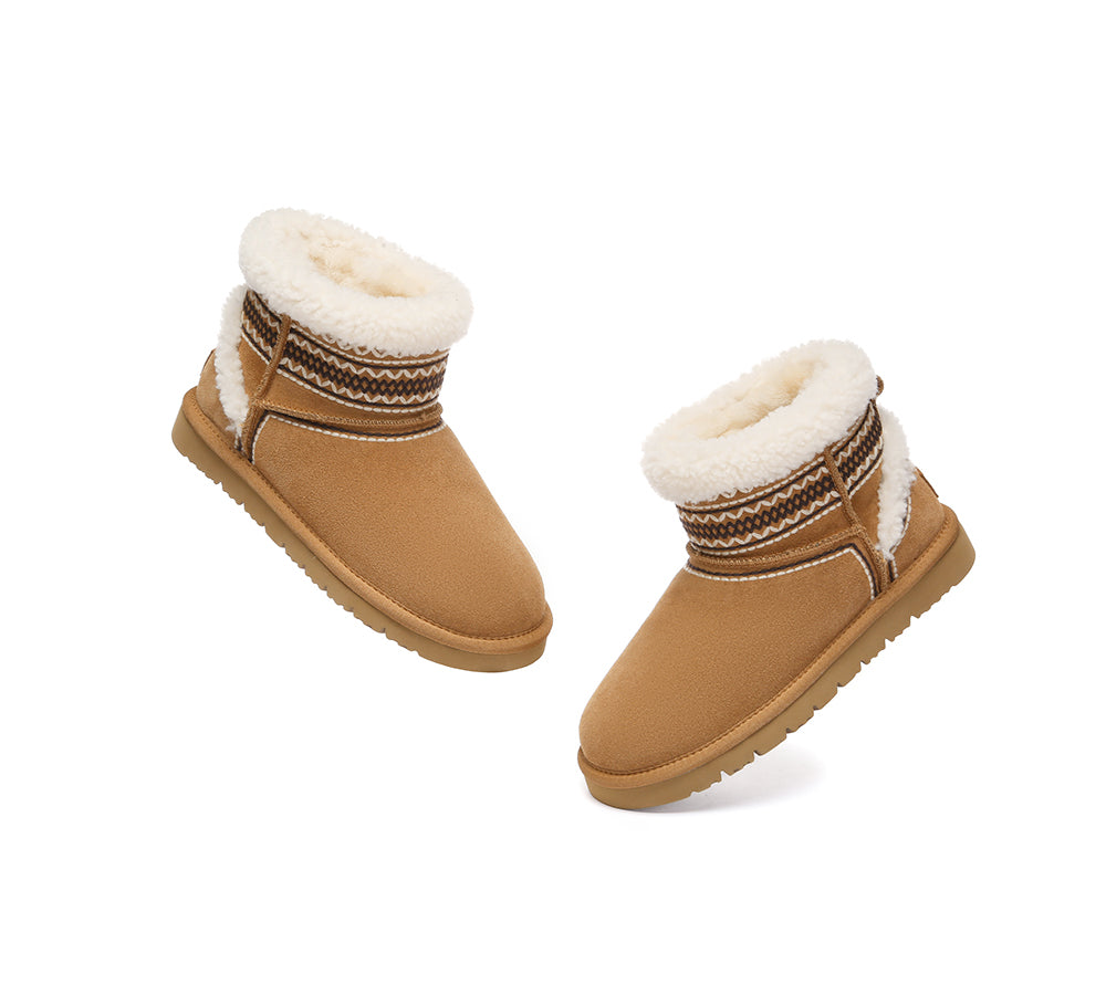 AUSTRALIAN SHEPHERD® UGG Boots Sheepskin Wool Shearling Knitted Mini Ferlat UGG AUSTRALIAN SHEPHERD