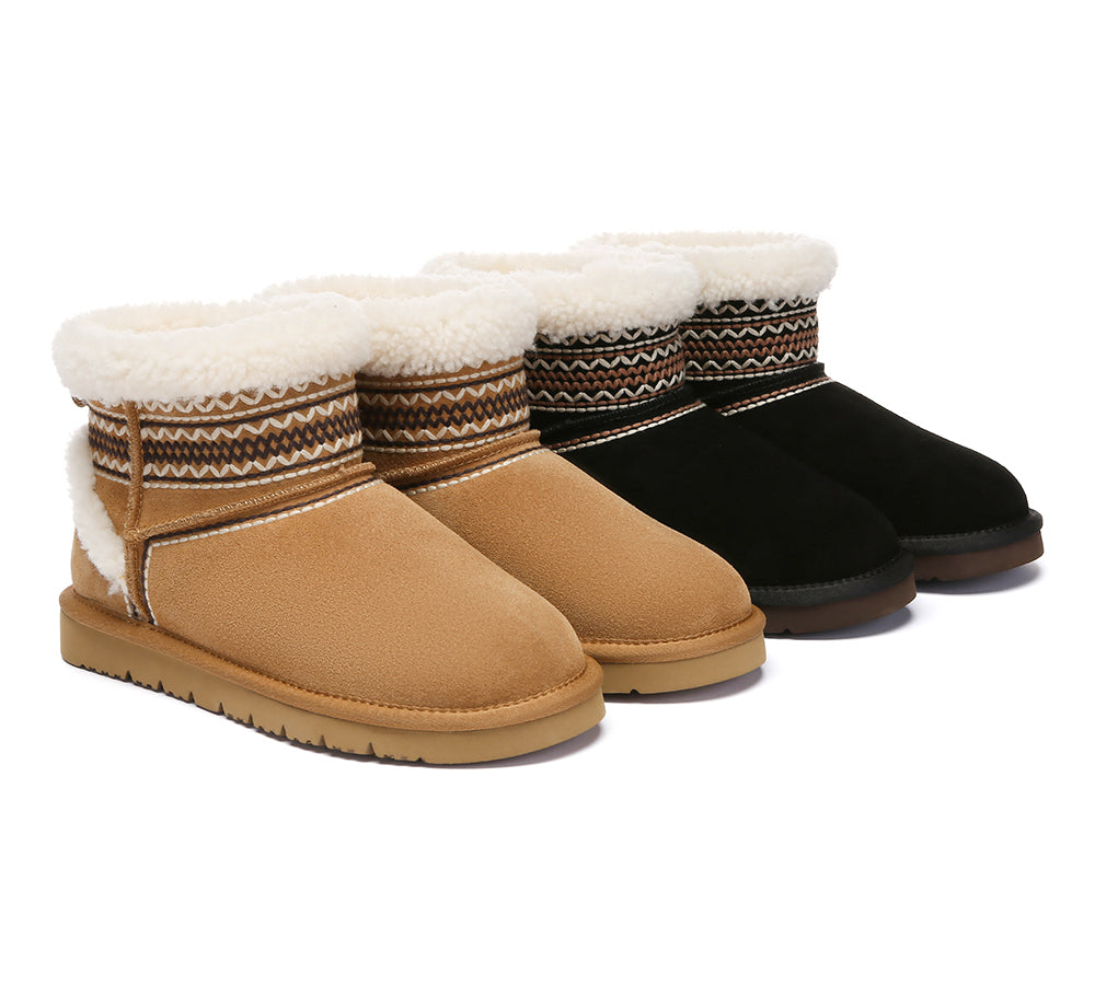 AUSTRALIAN SHEPHERD® UGG Boots Sheepskin Wool Shearling Knitted Mini Ferlat UGG AUSTRALIAN SHEPHERD