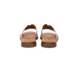 EVERAU® Women Leather Woven Flat Slides Clovey EVERAU