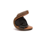 EVERAU® Women Slides Leather Ultra Soft Woven Flat Clovey EVERAU