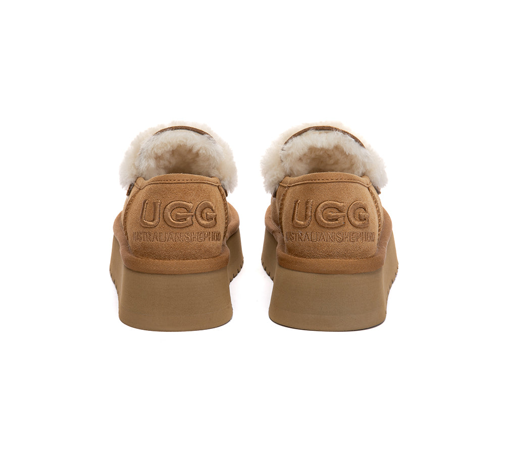 AUSTRALIAN SHEPHERD® UGG Slippers Women Platform Loafers Mora UGG AUSTRALIAN SHEPHERD