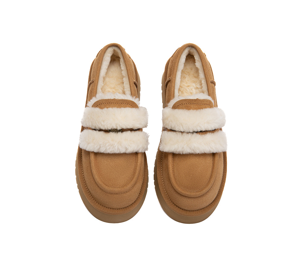 AUSTRALIAN SHEPHERD® UGG Slippers Women Platform Loafers Mora UGG AUSTRALIAN SHEPHERD