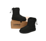 EVERAU® UGG Women Sheepskin Wool Waterproof Drawstring Boots Sonita