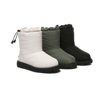 EVERAU® UGG Boots Kids Sheepskin Wool Waterproof Drawstring Sonita - UGG EXPRESS