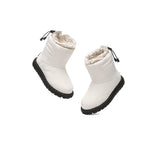 EVERAU® UGG Kids Sheepskin Wool Waterproof Drawstring Boots Sonita