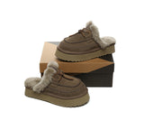 AUSTRALIAN SHEPHERD® UGG Slippers Women Sheepskin Wool Platform Sammy
