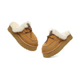 AUSTRALIAN SHEPHERD® UGG Slippers Women Sheepskin Wool Platform Sammy