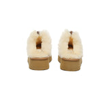 AUSTRALIAN SHEPHERD® UGG Slippers Women Sheepskin Wool Platform Sammy