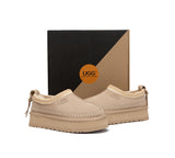 AUSTRALIAN SHEPHERD® UGG Slippers Suede Wool Lined Platform Clogs Canlia UGG AUSTRALIAN SHEPHERD