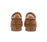 AUSTRALIAN SHEPHERD® UGG Slippers Suede Wool Lined Platform Clogs Canlia UGG AUSTRALIAN SHEPHERD