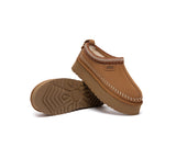 AUSTRALIAN SHEPHERD® UGG Slippers Suede Wool Lined Platform Clogs Canlia UGG AUSTRALIAN SHEPHERD