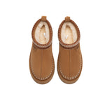 AUSTRALIAN SHEPHERD® UGG Slippers Suede Wool Lined Platform Clogs Canlia UGG AUSTRALIAN SHEPHERD