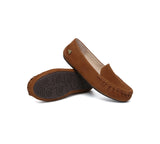 EVERAU® Women Suede Leather Moccasins Chic Soft Driving Loafers Morris EVERAU