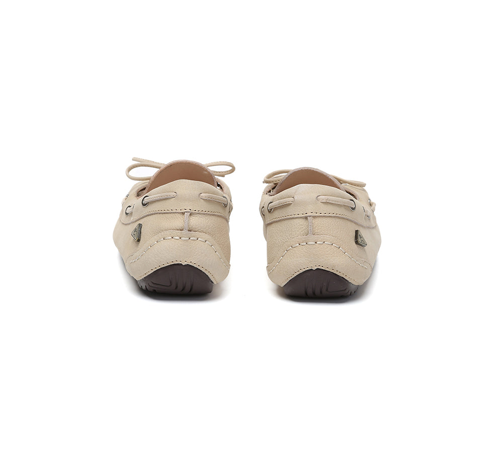 EVERAU® Women Leather Moccasin Loafers Classic Monty EVERAU
