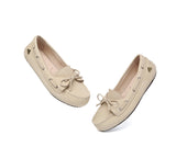 EVERAU® Women Leather Moccasin Loafers Classic Monty EVERAU