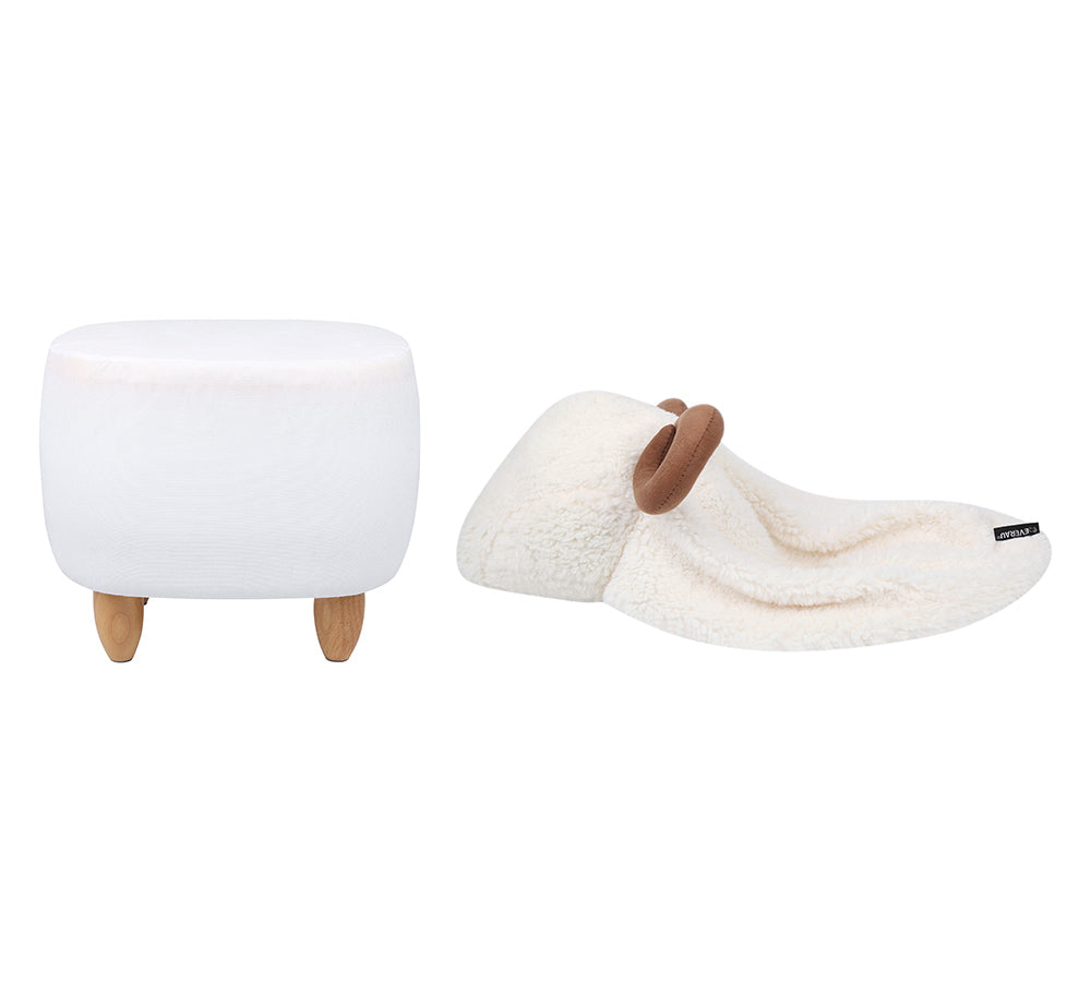 EVERAU® Fluffy Adorable Sheep Pouffe EVERAU
