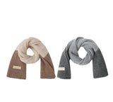 Cashmere Two Tone Knit Urban Wool Scarf
