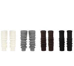 EVERAU® Women Stretchy Ribbed Knit Thick Leg Warmers EVERAU