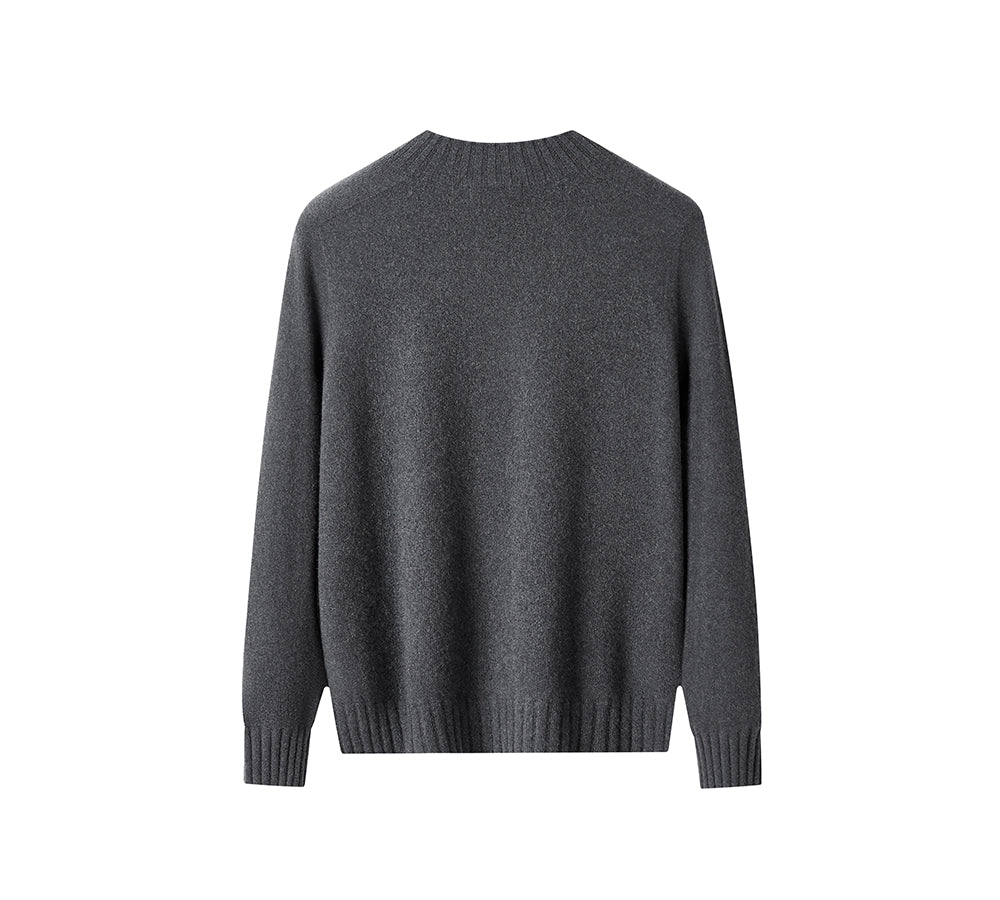 EVERAU® Men Cashmere Yak Wool Blend Winter Moola Sweater EVERAU
