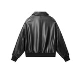 EVERAU® Sheepskin Leather Jacket Women Detachable Wool Collar Voco EVERAU