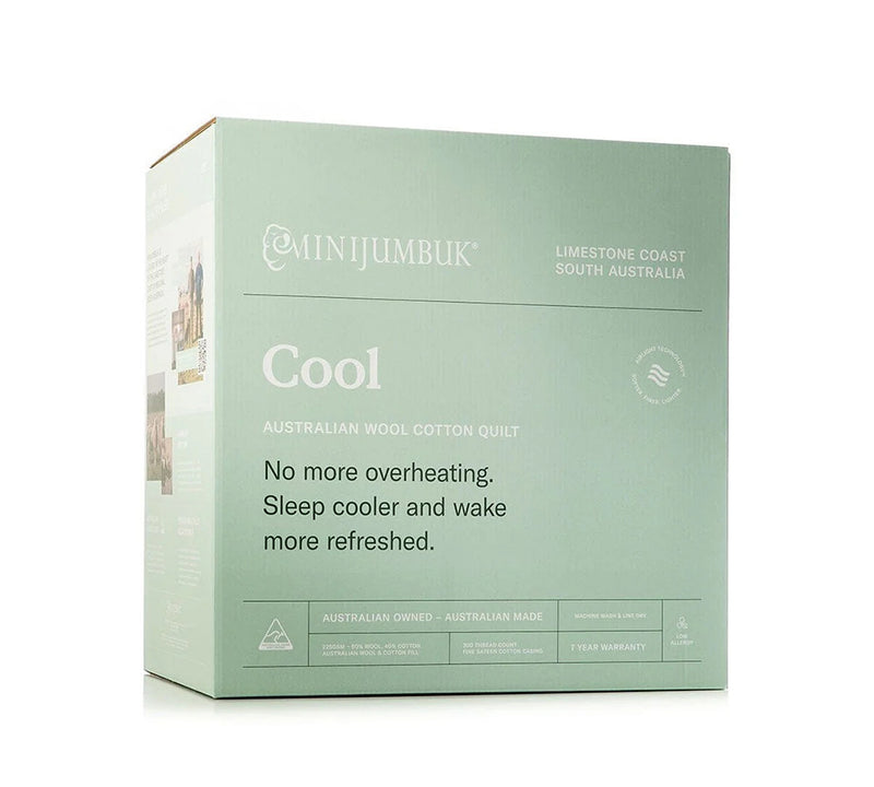 Minijumbuk Cool Australian Wool Cotton Quilt MiniJumbuk