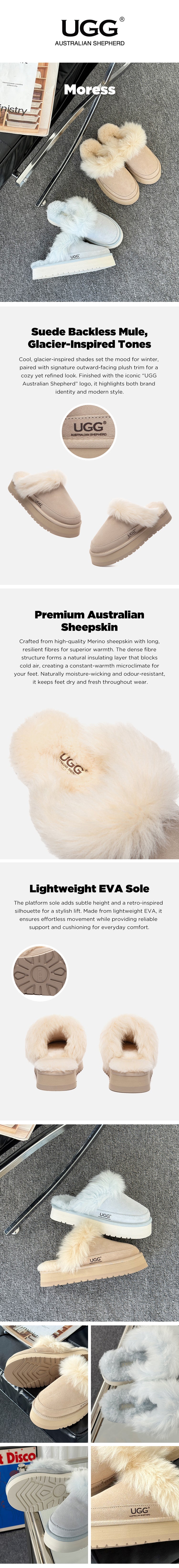 AUSTRALIAN SHEPHERD® UGG Slippers  Platform Moress