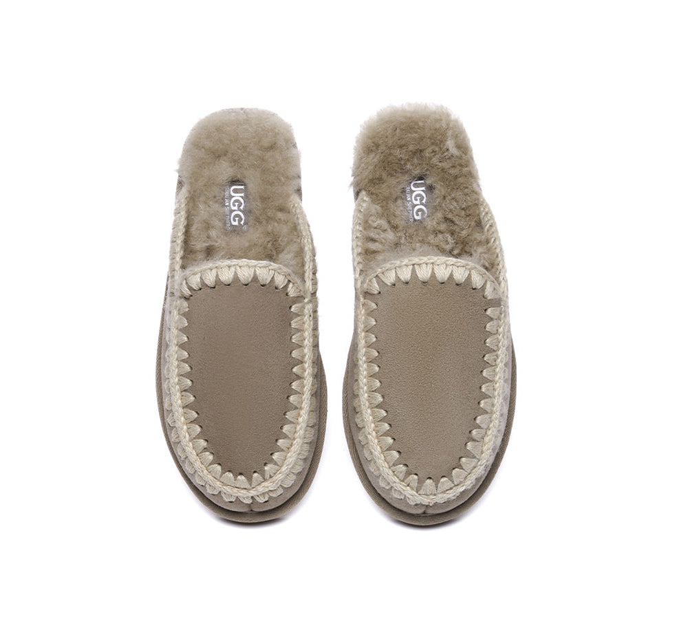 AUSTRALIAN SHEPHERD?? UGG Slippers Women Sheepskin Wool Knitted Sophia - UGG EXPRESS