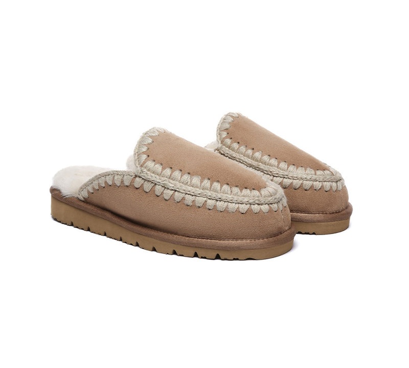 AUSTRALIAN SHEPHERD?? UGG Slippers Women Sheepskin Wool Knitted Sophia - UGG EXPRESS