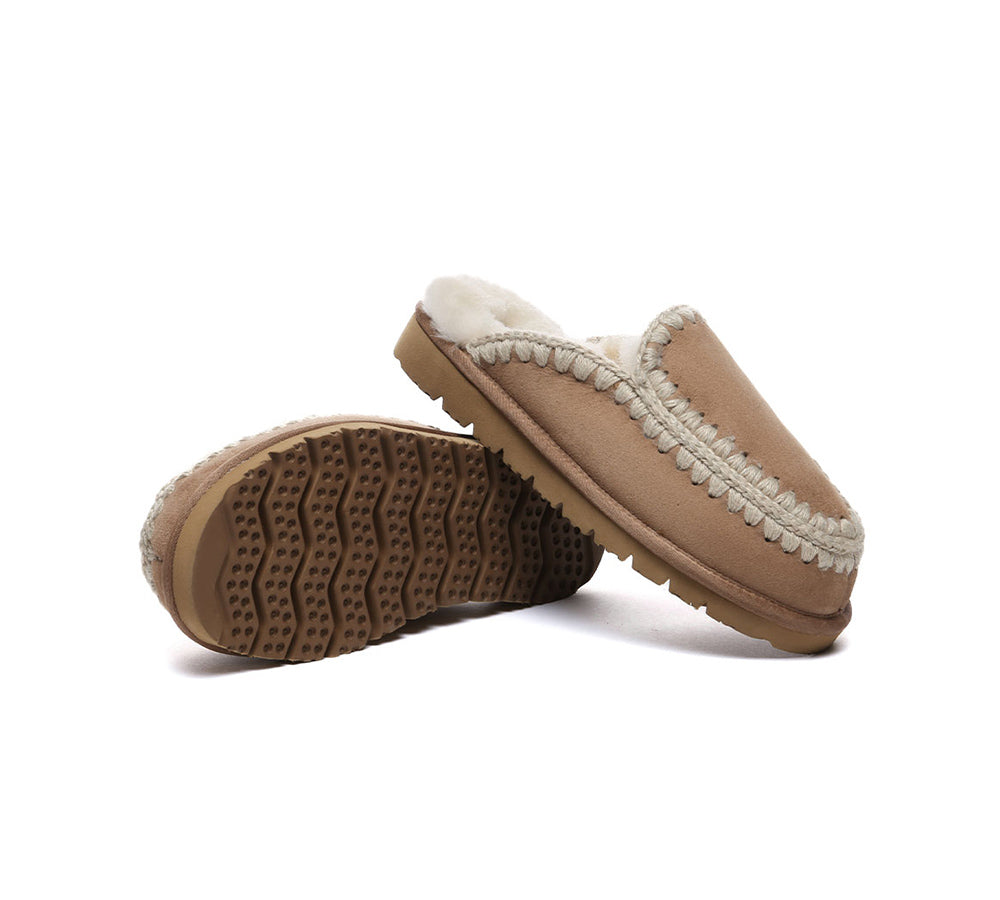 AUSTRALIAN SHEPHERD?? UGG Slippers Women Sheepskin Wool Knitted Sophia - UGG EXPRESS