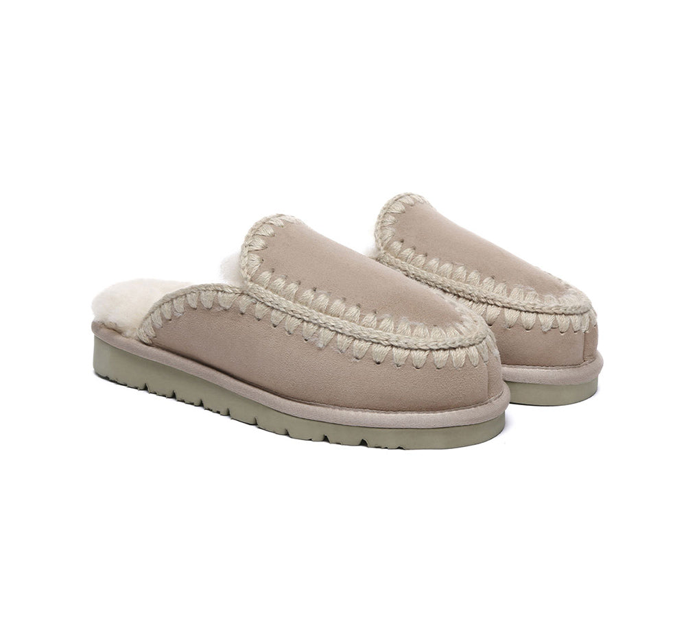 AUSTRALIAN SHEPHERD?? UGG Slippers Women Sheepskin Wool Knitted Sophia - UGG EXPRESS