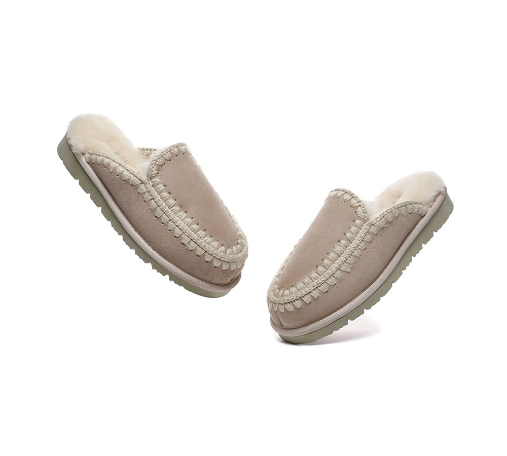 AUSTRALIAN SHEPHERD?? UGG Slippers Women Sheepskin Wool Knitted Sophia - UGG EXPRESS