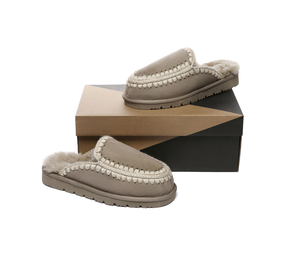 AUSTRALIAN SHEPHERD?? UGG Slippers Women Sheepskin Wool Knitted Sophia - UGG EXPRESS