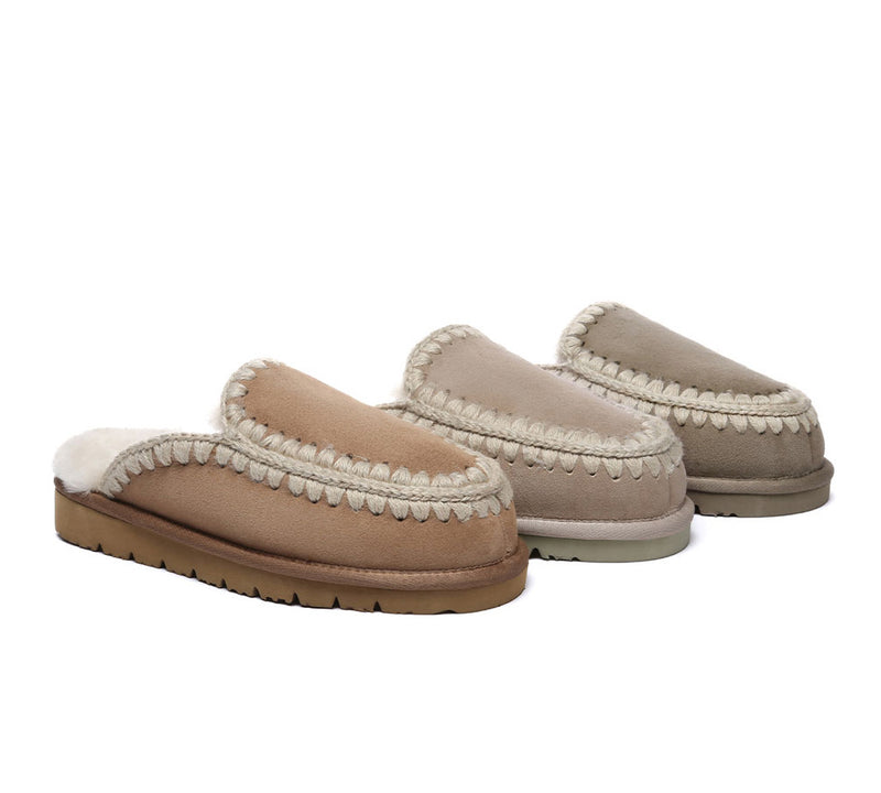 AUSTRALIAN SHEPHERD?? UGG Slippers Women Sheepskin Wool Knitted Sophia - UGG EXPRESS