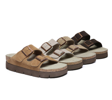 EVERAU® Adjustable Strap Slip-on Platform Sandal Slides