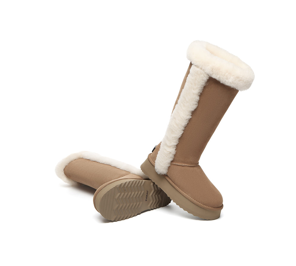 UGG EVERAU® UGG Boots Women Shearling Tall Platform Kazzi